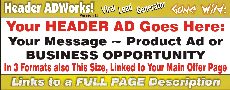 Get a FREE AdLink - Sign up Below